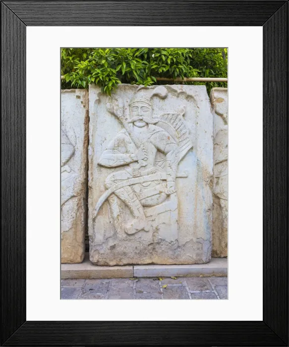 Framed Print : Stone relief from Khorshid palace, Pars Museum, Shiraz, Fars Province, Iran Framed Print : Stone relief from Khorshid palace, Pars Museum, Shiraz, Fars Province, Iran