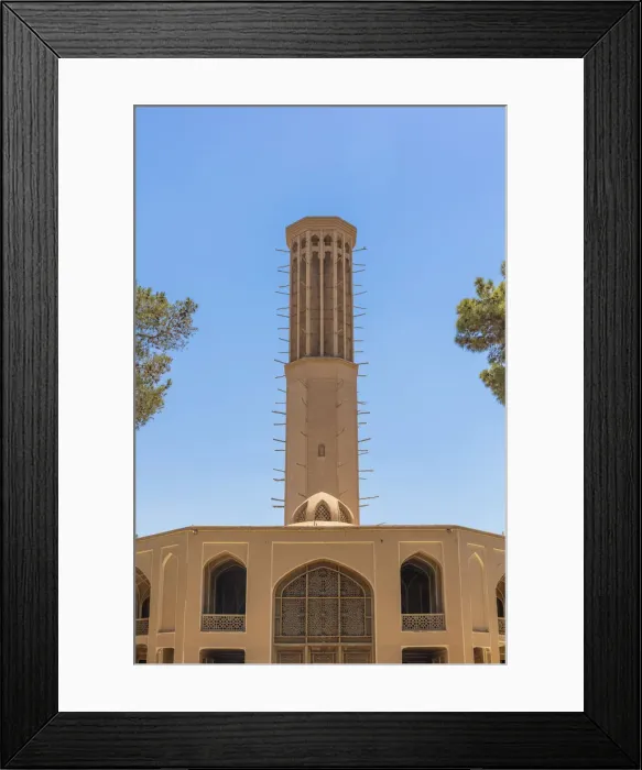 Framed Print : World highest windcatcher, windtower, badgir, Dowlatabad Garden, Yazd, Yazd Province Framed Print : World highest windcatcher, windtower, badgir, Dowlatabad Garden, Yazd, Yazd Province