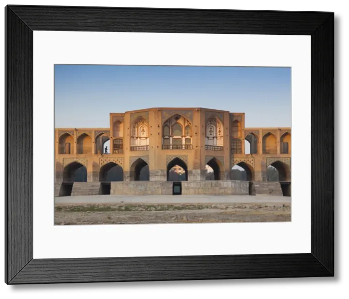 Framed Print : Iran, Central Iran, Esfahan, Khaju Bridge, dawn Framed Print : Iran, Central Iran, Esfahan, Khaju Bridge, dawn