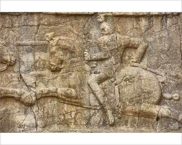 Sassanid relief, Naqsh-e Rostam, necropolis, Fars Province, Iran