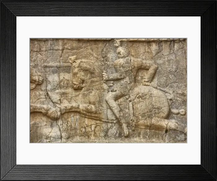 Framed Print : Sassanid relief, Naqsh-e Rostam, necropolis, Fars Province, Iran Framed Print : Sassanid relief, Naqsh-e Rostam, necropolis, Fars Province, Iran