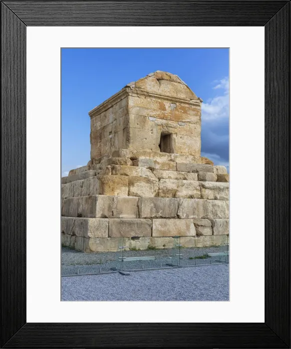 Framed Print : Tomb of Cyrus the Great, 6th century BC, Pasargadae, Fars Province, Iran Framed Print : Tomb of Cyrus the Great, 6th century BC, Pasargadae, Fars Province, Iran