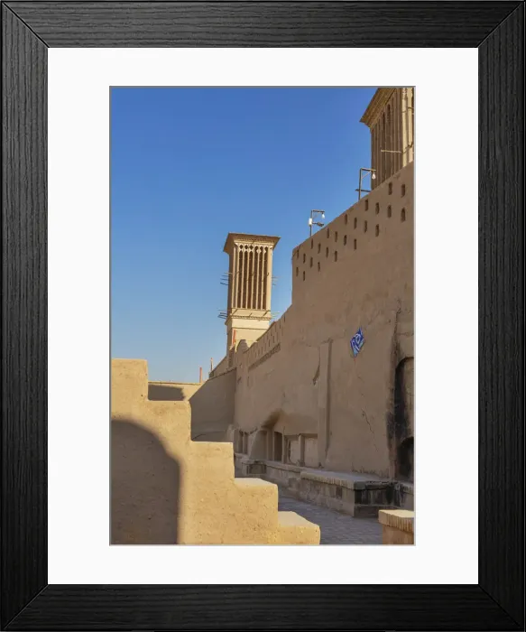 Framed Print : Windcatcher, windtower, badgir, Yazd, Yazd Province, Iran Framed Print : Windcatcher, windtower, badgir, Yazd, Yazd Province, Iran