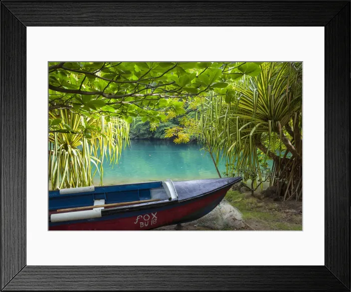Framed Print : Blue Lagoon, Portland Parish, Jamaica, Caribbean Framed Print : Blue Lagoon, Portland Parish, Jamaica, Caribbean