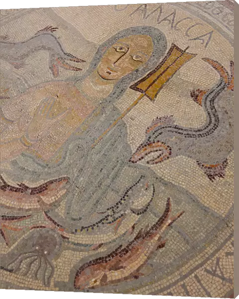 Jordan, Kings Highway, Madaba, Church of the Apostles, mosaic created in 568 AD
