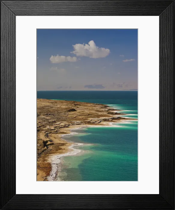 Framed Print : Jordan, Dead Sea, Mazraa, seascape by Potash City