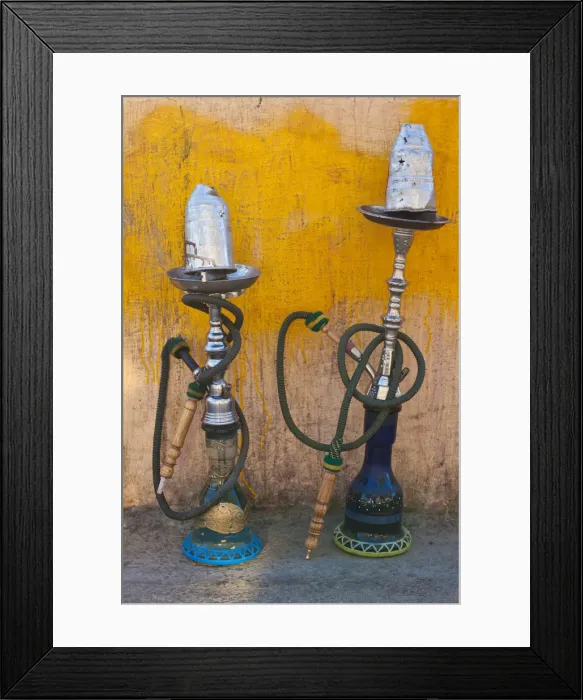 Framed Print : Jordan, Aqaba, Aqaba beach, sheesha water pipes Framed Print : Jordan, Aqaba, Aqaba beach, sheesha water pipes
