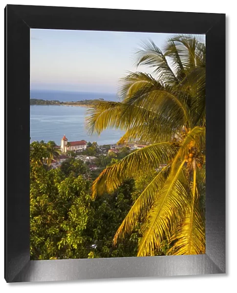 Elevated view over Port Antonio, Portland Parish, Jamaica, Caribbean