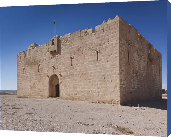 Jordan, Desert Highway, Qatrana, Qatrana Castle, built by the Orttomans in 1531 AD