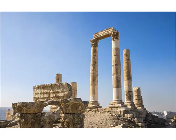 Remains of the Temple of Hercules on the Citadel, Amman, Jordan