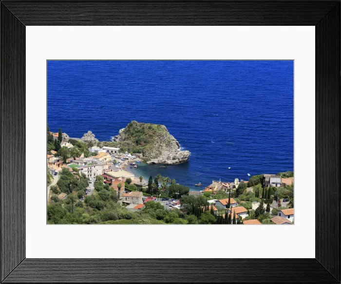 Framed Print : Cityscape of Taormina, Sicily, Italy Framed Print : Cityscape of Taormina, Sicily, Italy