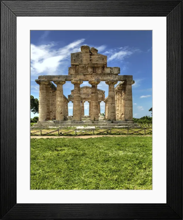 Framed Print : Temple of Athena (500 BC), Paestum, Campania, Italy Framed Print : Temple of Athena (500 BC), Paestum, Campania, Italy