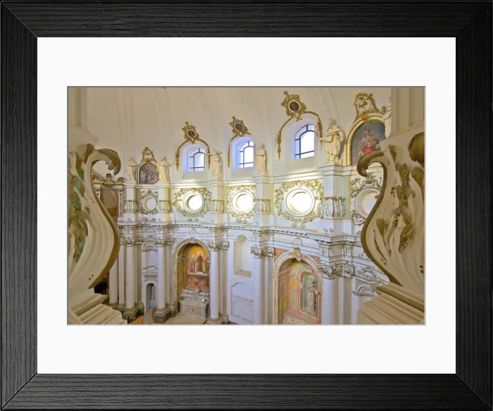 Framed Print : Interior of Chiesa di Santa Chiara, Noto, Sicily, Italy Framed Print : Interior of Chiesa di Santa Chiara, Noto, Sicily, Italy