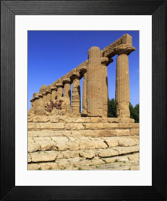 Framed Print : Temple of Juno Lacinia (450 BC), Valley of the Temples, Agrigento, Sicily, Italy Framed Print : Temple of Juno Lacinia (450 BC), Valley of the Temples, Agrigento, Sicily, Italy