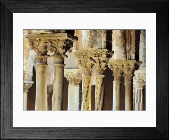 Framed Print : Cloister of Monreale Cathedral, Monreale, Sicily, Italy Framed Print : Cloister of Monreale Cathedral, Monreale, Sicily, Italy