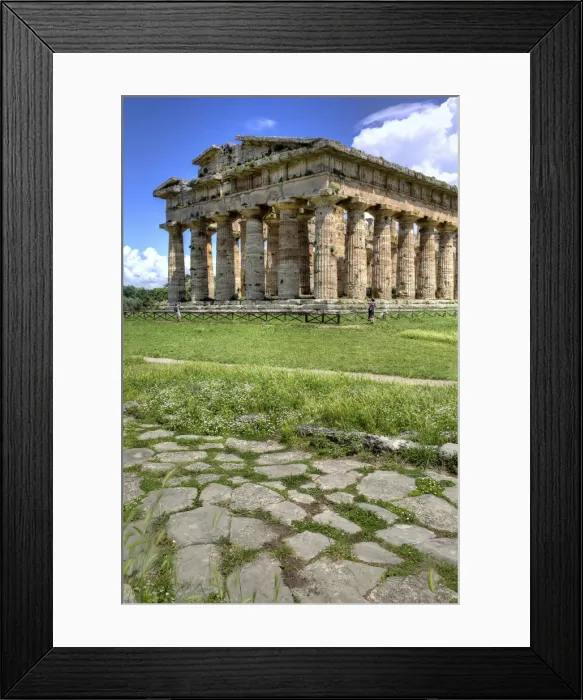 Framed Print : Temple of Poseidon (450 BC), Paestum, Campania, Italy Framed Print : Temple of Poseidon (450 BC), Paestum, Campania, Italy