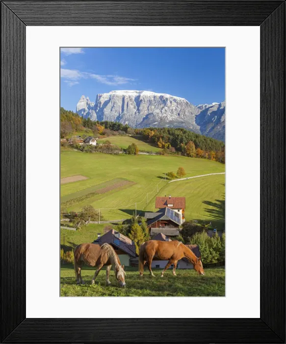 Framed Print : Valley & Dolomites nr Bolzano, Trentino-Alto Adige / South Tirol, Italy Framed Print : Valley & Dolomites nr Bolzano, Trentino-Alto Adige / South Tirol, Italy