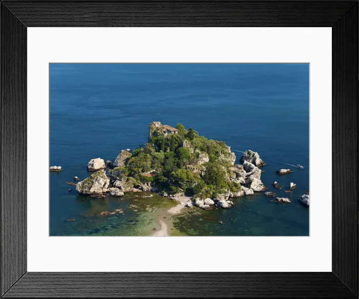 Framed Print : View of Isola Bella island, Taormina, Sicily, Italy Framed Print : View of Isola Bella island, Taormina, Sicily, Italy