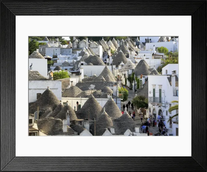 Framed Print : Trulli houses, Alberobello, Apulia, Italy Framed Print : Trulli houses, Alberobello, Apulia, Italy