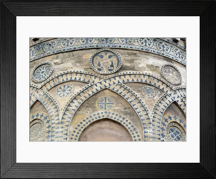 Framed Print : Stone carving on apse of Palermo cathedral, Palermo, Sicily, Italy Framed Print : Stone carving on apse of Palermo cathedral, Palermo, Sicily, Italy