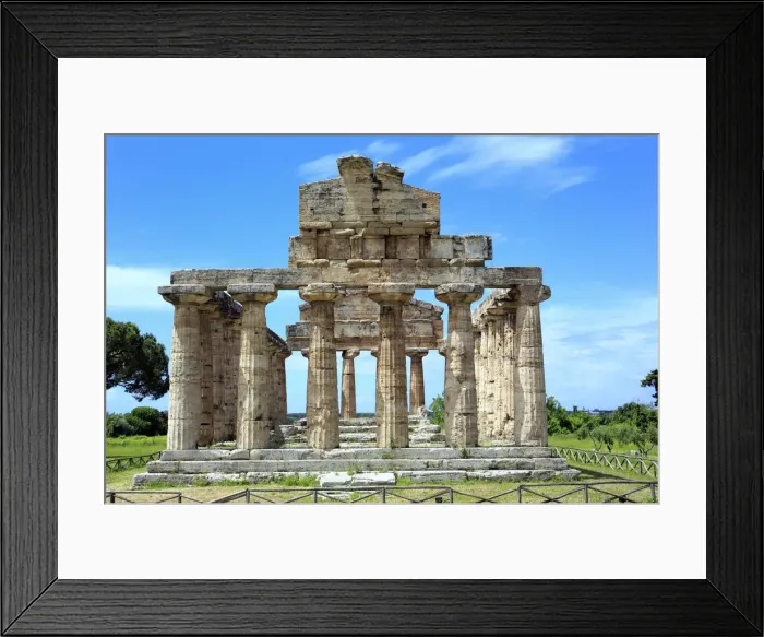 Framed Print : Temple of Athena (500 BC), Paestum, Campania, Italy Framed Print : Temple of Athena (500 BC), Paestum, Campania, Italy
