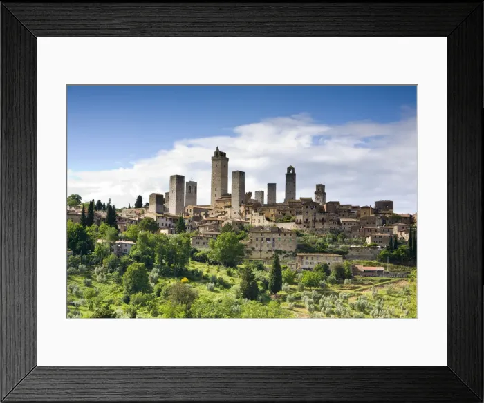 Framed Print : San Gimignano, Tuscany, Italy, RF