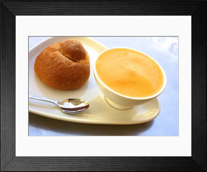 Framed Print : Granita and Brioche, Noto, Sicily, Italy Framed Print : Granita and Brioche, Noto, Sicily, Italy