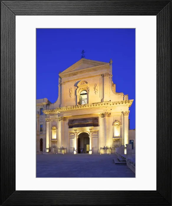 Framed Print : Basilica of San Salvatore, Noto, Sicily, Italy