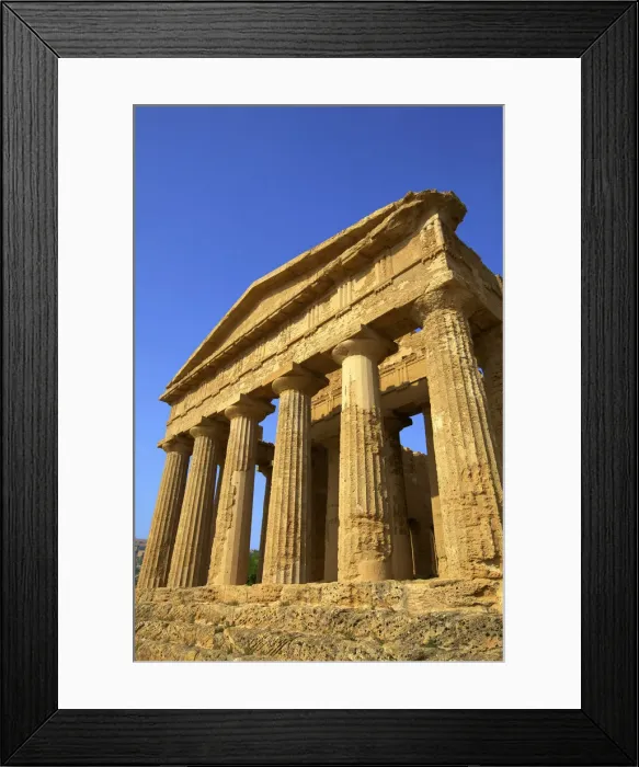 Framed Print : Temple of Concord, Valley of the Temples, Agrigento, Sicily, Italy Framed Print : Temple of Concord, Valley of the Temples, Agrigento, Sicily, Italy
