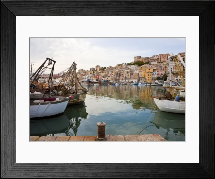 Framed Print : Harbour, Sciacca, Sicily, Italy Framed Print : Harbour, Sciacca, Sicily, Italy