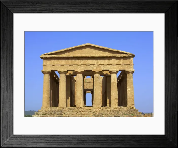Framed Print : Temple of Concord, Valley of the Temples, Agrigento, Sicily, Italy Framed Print : Temple of Concord, Valley of the Temples, Agrigento, Sicily, Italy