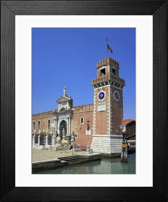 Framed Print : Venetian Arsenal (Arsenale di Venezia), Venice, Veneto, Itlaly