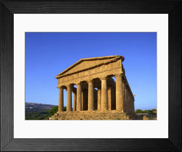 Framed Print : Temple of Concord, Valley of the Temples, Agrigento, Sicily, Italy Framed Print : Temple of Concord, Valley of the Temples, Agrigento, Sicily, Italy