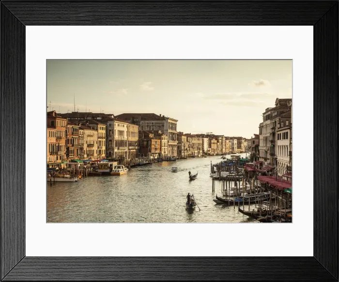Framed Print : Grand Canal from the Rialto, Venice, Italy Framed Print : Grand Canal from the Rialto, Venice, Italy