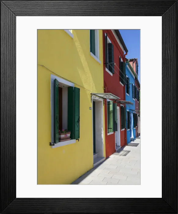 Framed Print : Burano, Venice, Italy Framed Print : Burano, Venice, Italy