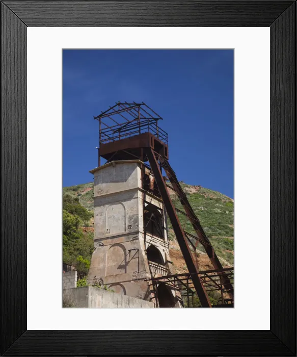 Framed Print : Italy, Sardinia, Southwest Sardinia, Monteponi, Monteponi mining complex, dating back Framed Print : Italy, Sardinia, Southwest Sardinia, Monteponi, Monteponi mining complex, dating back