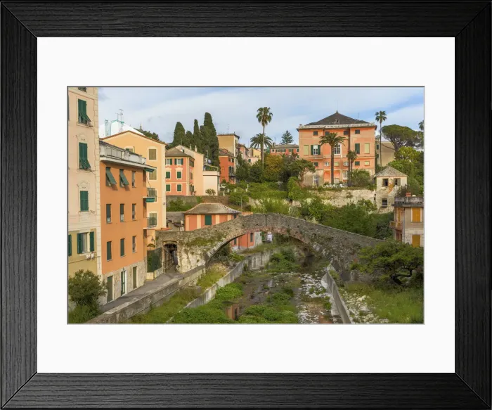 Framed Print : Nervi, fishing village, quartiere of Genoa, Liguria, Italy Framed Print : Nervi, fishing village, quartiere of Genoa, Liguria, Italy
