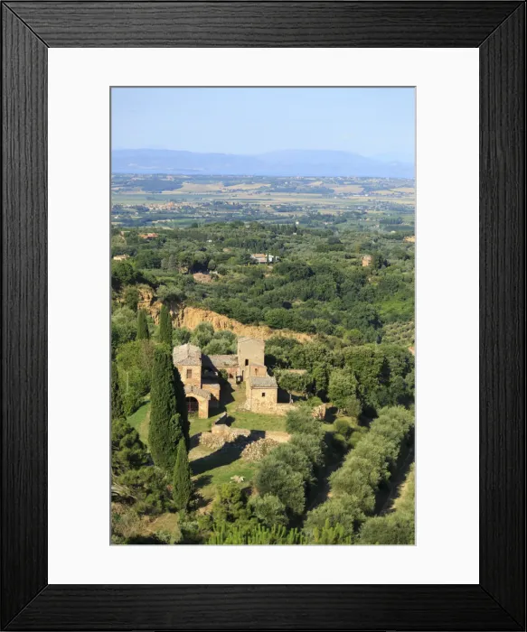 Framed Print : Italy, Tuscany, Siena district, Val di Chiana, Montepulciano, view from ramparts Framed Print : Italy, Tuscany, Siena district, Val di Chiana, Montepulciano, view from ramparts