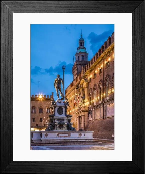 Framed Print : Piazza del Nettuno, Bologna, Emilia-Romagna, Italy Framed Print : Piazza del Nettuno, Bologna, Emilia-Romagna, Italy
