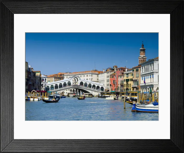 Framed Print : Italy, Veneto, Venice, Rialto Bridge over Grand Canal Framed Print : Italy, Veneto, Venice, Rialto Bridge over Grand Canal