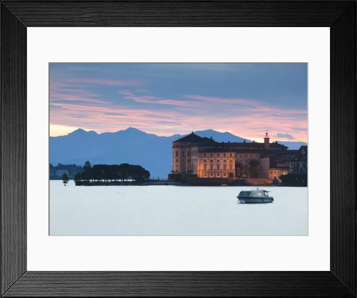 Framed Print : Italy, Piedmont, Lake Maggiore, Stresa, Borromean Islands, Isola Bella, Palazzo Borromeo Framed Print : Italy, Piedmont, Lake Maggiore, Stresa, Borromean Islands, Isola Bella, Palazzo Borromeo