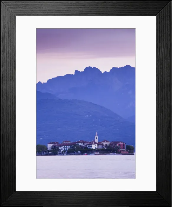 Framed Print : Italy, Piedmont, Lake Maggiore, Stresa, Borromean Islands, Isola Superiore O Dei Pescatori Framed Print : Italy, Piedmont, Lake Maggiore, Stresa, Borromean Islands, Isola Superiore O Dei Pescatori