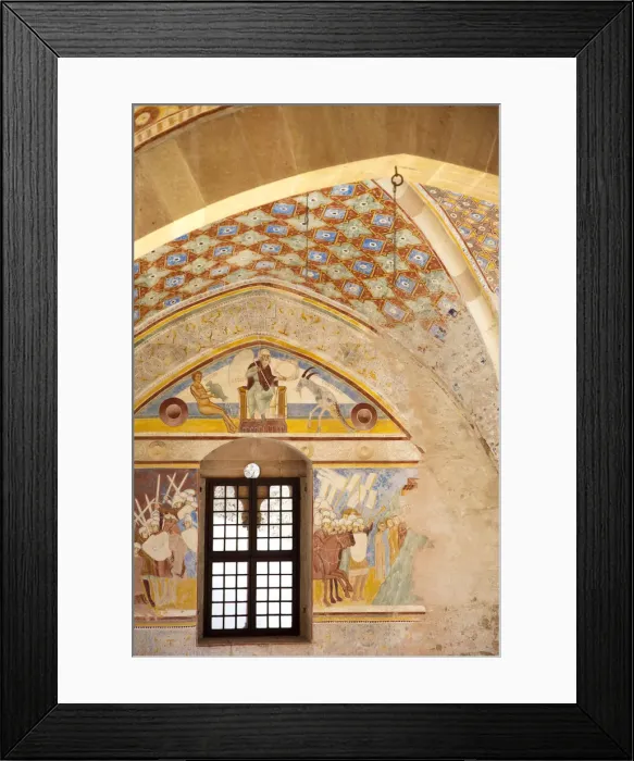 Framed Print : Italy, Lombardy, Lake Maggiore, Angera, La Rocca fortress, murals in the Justice Room Framed Print : Italy, Lombardy, Lake Maggiore, Angera, La Rocca fortress, murals in the Justice Room