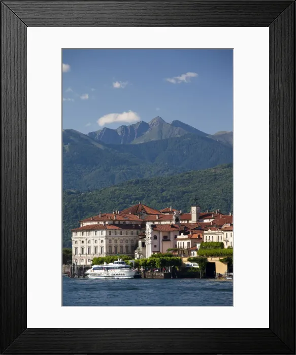 Framed Print : Italy, Piedmont, Lake Maggiore, Stresa, Borromean Islands, Isola Bella, Palazzo Borromeo Framed Print : Italy, Piedmont, Lake Maggiore, Stresa, Borromean Islands, Isola Bella, Palazzo Borromeo