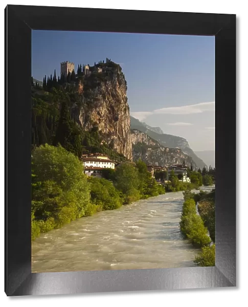 Italy, Trentino-Alto Adige, Lake District, Lake Garda, Arco, mountaintop Castello