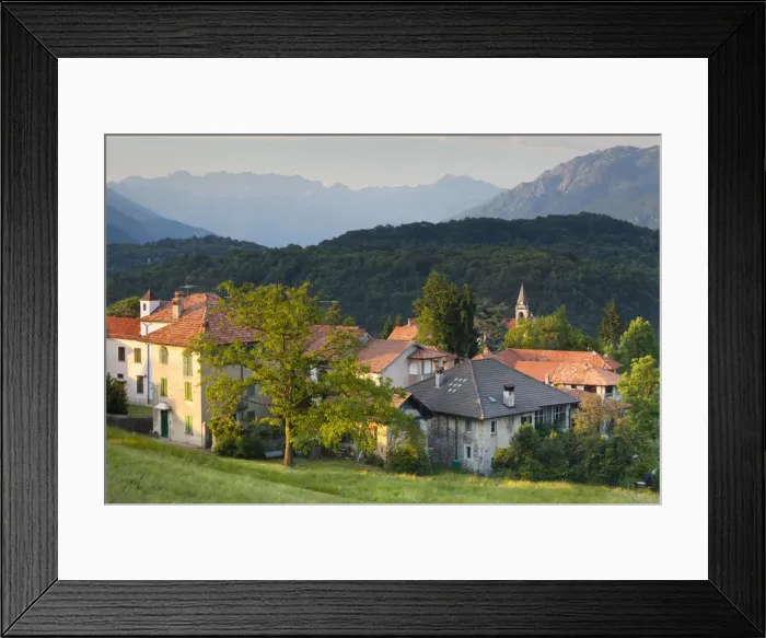 Framed Print : Italy, Piedmont, Lake Orta, Arto