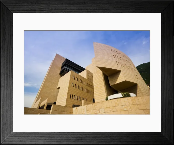 Framed Print : Italy, Lombardy, Lake Lugano, Campione D Italia, Casino di Campione, Mario Botta Framed Print : Italy, Lombardy, Lake Lugano, Campione D Italia, Casino di Campione, Mario Botta