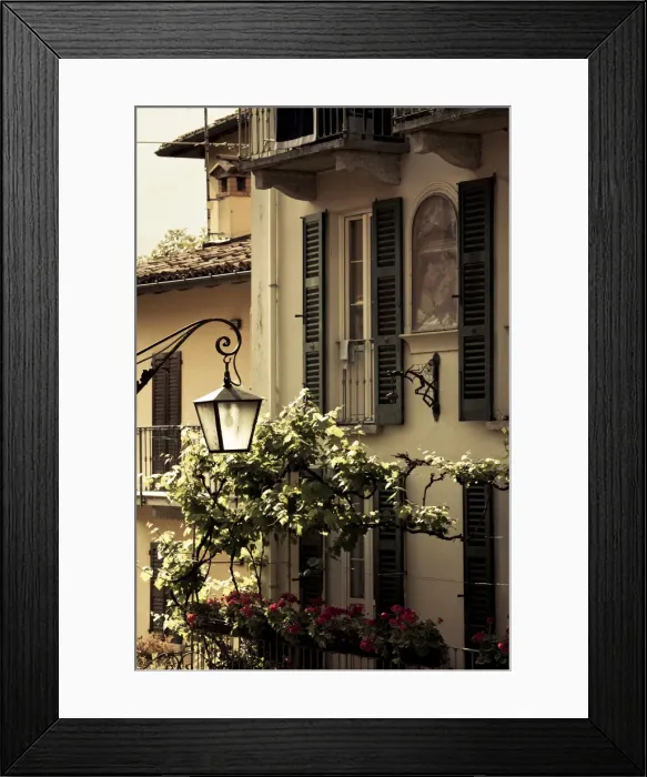 Framed Print : Italy, Lombardy, Lakes Region, Lake Como, Bellagio, town details Framed Print : Italy, Lombardy, Lakes Region, Lake Como, Bellagio, town details