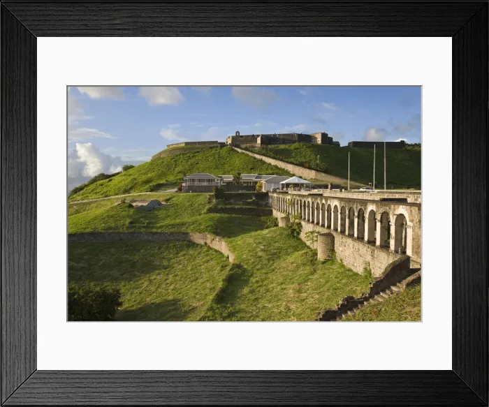 Framed Print : Caribbean, St Kitts and Nevis, St Kitts, Brimstone Hill Fortress - UNESCO World Heritage