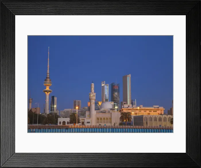 Framed Print : Kuwait, Kuwait City, City skyline Framed Print : Kuwait, Kuwait City, City skyline